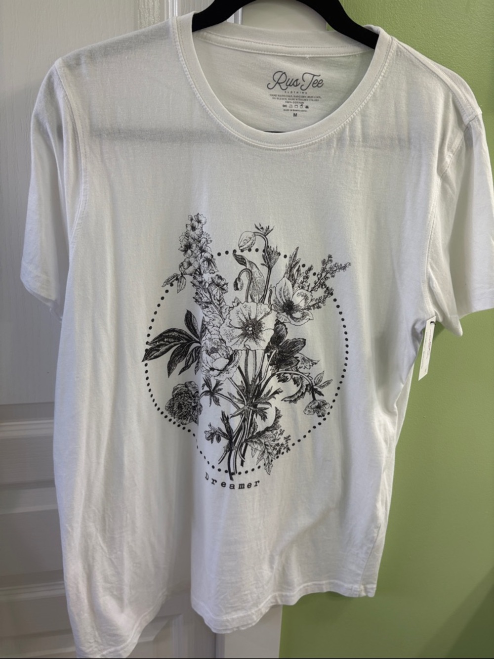 Rus Tee White Floral Graphic Tee